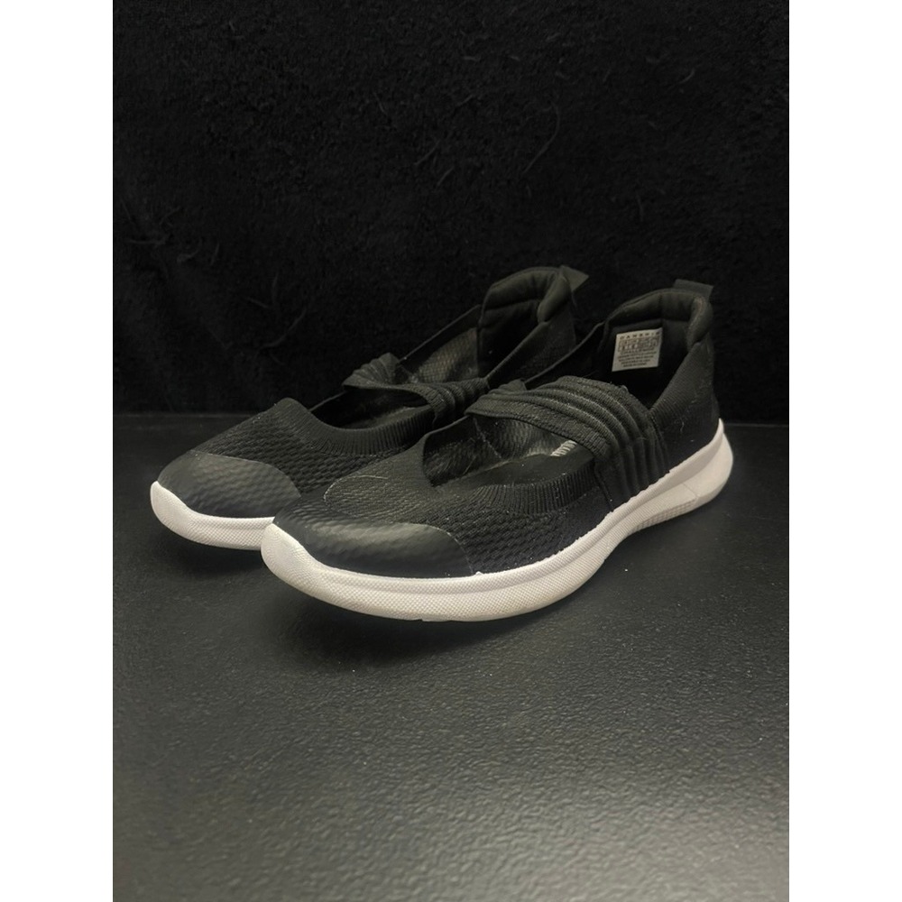 Danskin Womens Black Knit Mary Jane Slip On Athletic Sneakers Shoes Size 8